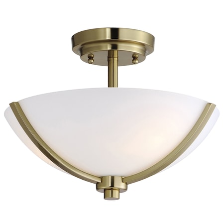 Maxim Lighting Deven 3-Light Semi-Flush Mount 20031SWSBR